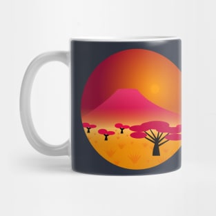 African savanna landscape Mug